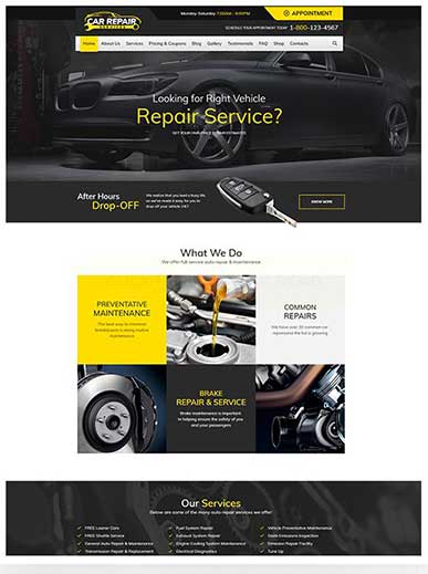 Web Design Auto Repair
