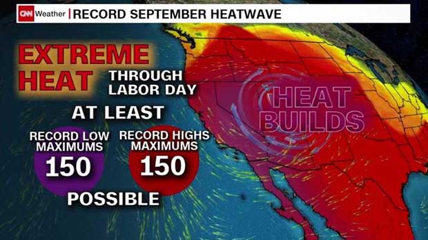 CNN Heat Warning for West Coast