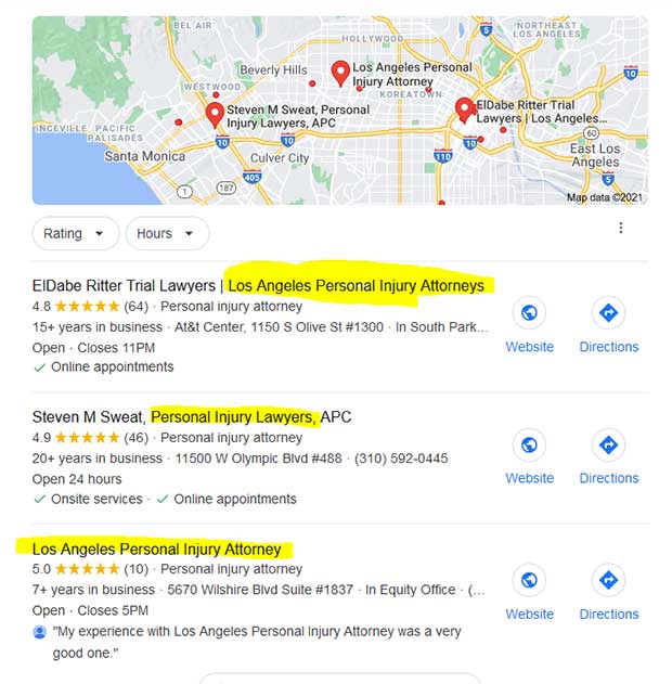 GMB Los Angeles Personal Injury Lawers